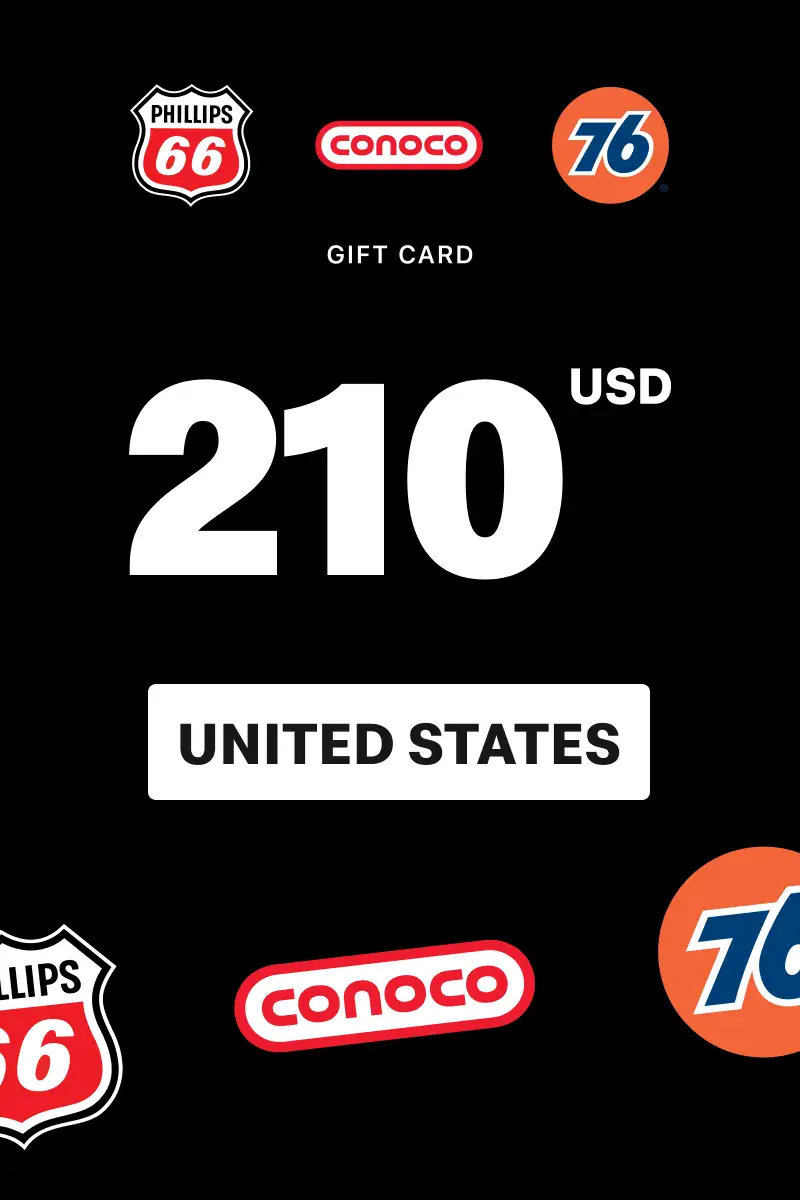 Phillips 66 - Conoco - 76 210 USD Gift Card (United States) - Digital Key