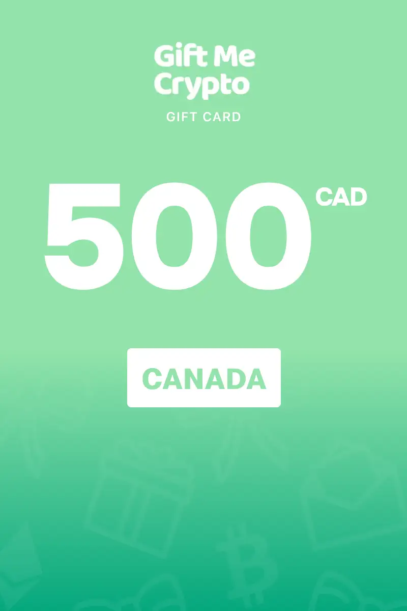 Gift Me Crypto 500 CAD Gift Card (Canada) - Digital Key