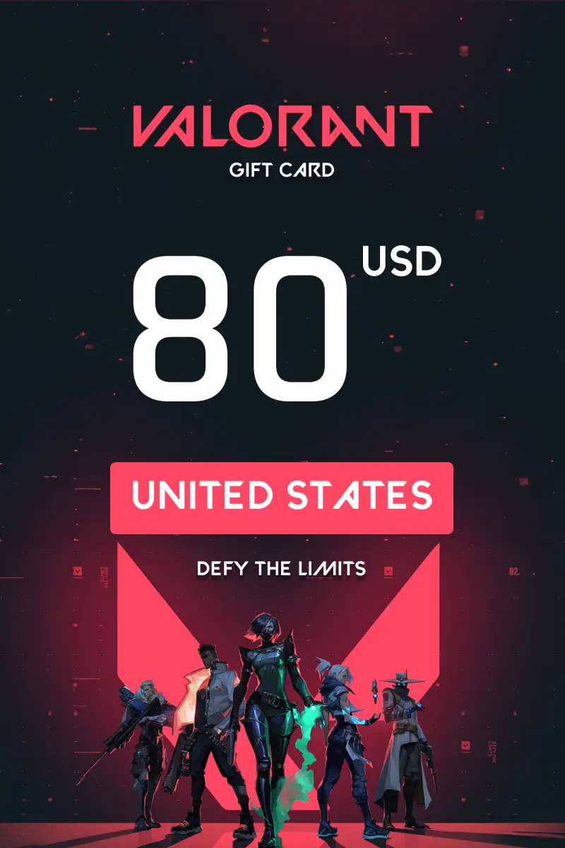 Valorant 80 USD Gift Card (United States) - Digital Key