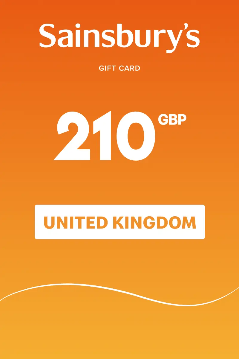 Sainsbury's 210 GBP Gift Card (United Kingdom) - Digital Key