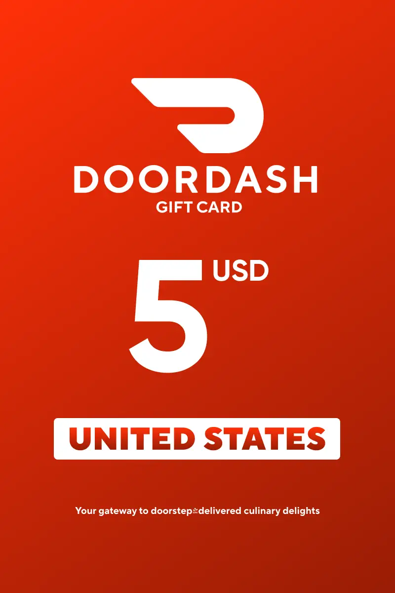 DoorDash 5 USD Gift Card (United States) - Digital Key