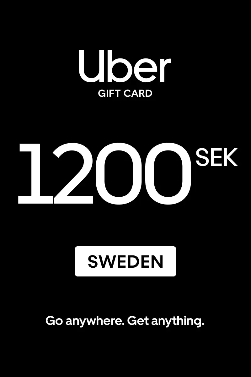 Uber 1200 SEK Gift Card (Sweden) - Digital Key