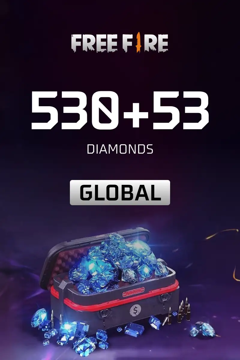 Garena Free Fire - 530+53 Diamonds Reidos Voucher (Global) - ReidosCoins - Digital Key
