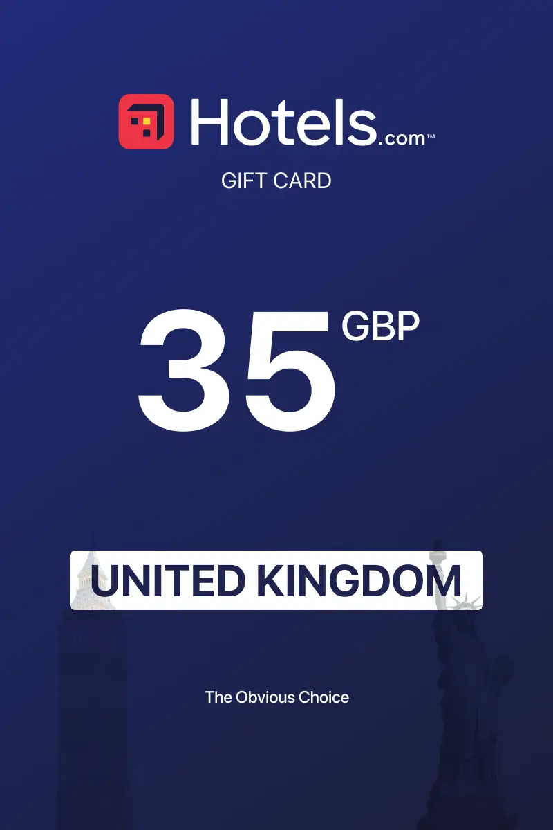 Hotels.com 35 GBP Gift Card (United Kingdom) - Digital Key