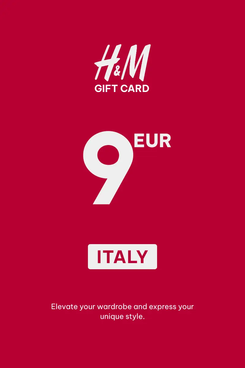 HandM 9 EUR Gift Card (Italy) - Digital Key