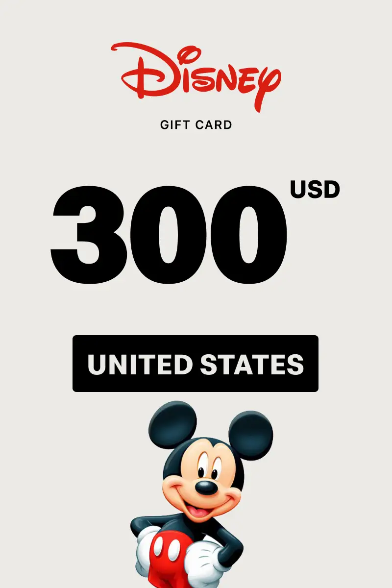Disney 300 USD Gift Card (United States) - Digital Key
