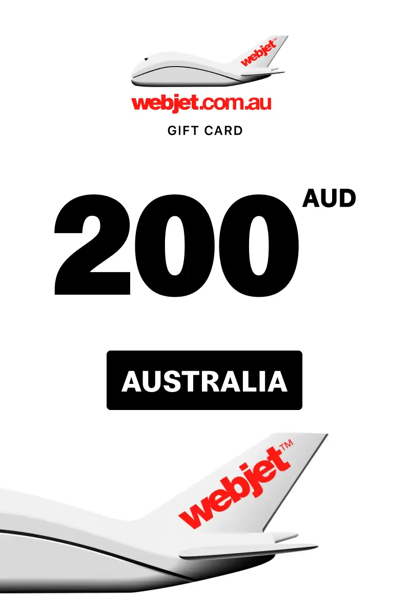 Webjet 200 AUD Gift Card (Australia) - Digital Key