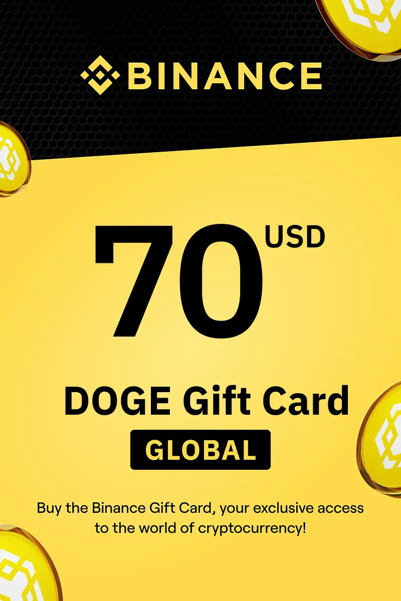Binance (DOGE) 70 USD Gift Card (Global) - Digital Key