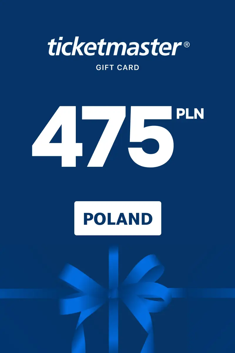 Ticketmaster 475 PLN Gift Card (Poland) - Digital Key