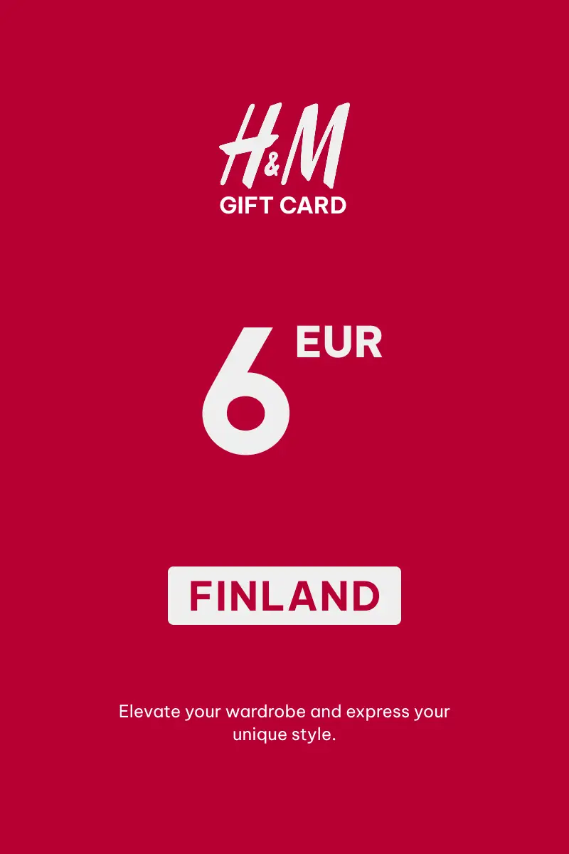 HandM 6 EUR Gift Card (Finland) - Digital Key