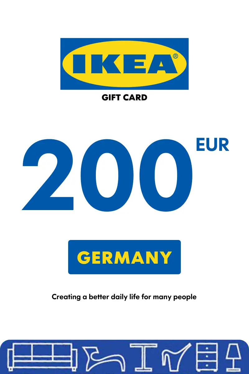 IKEA 200 EUR Gift Card (Germany) - Digital Key