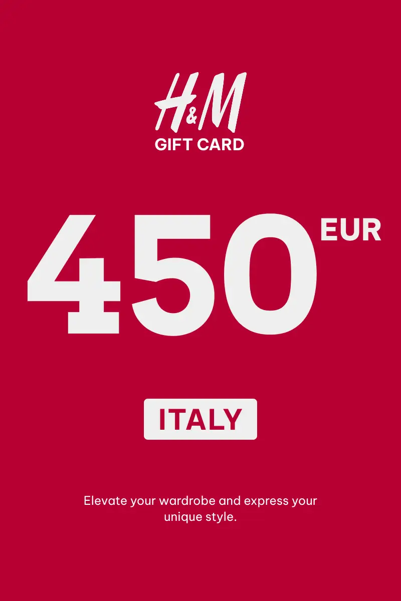 HandM 450 EUR Gift Card (Italy) - Digital Key