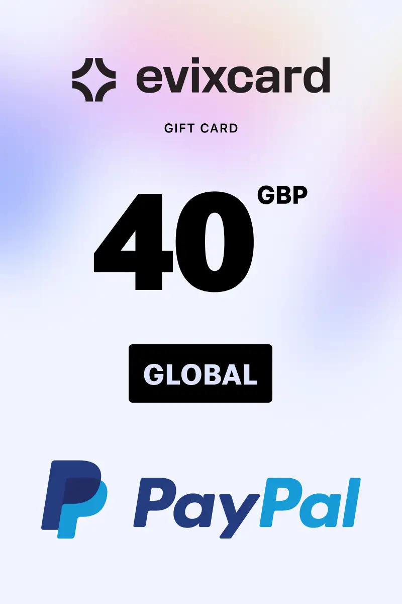 EvixCard PayPal 40 GBP Gift Card (Global) - Digital Key