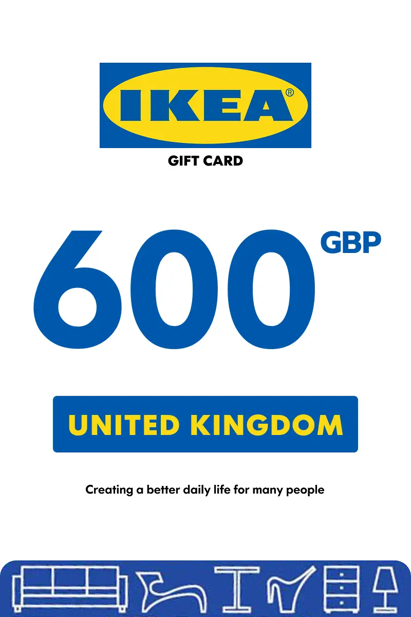 IKEA 600 GBP Gift Card (United Kingdom) - Digital Key