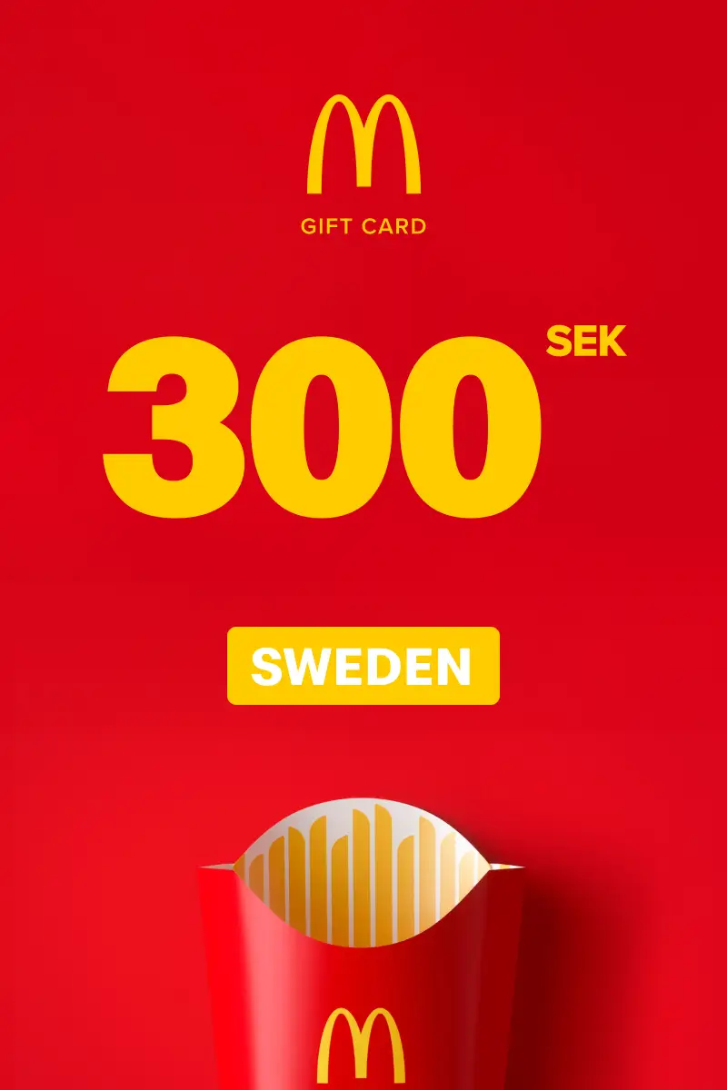 McDonald's 300 SEK Gift Card (Sweden) - Digital Key