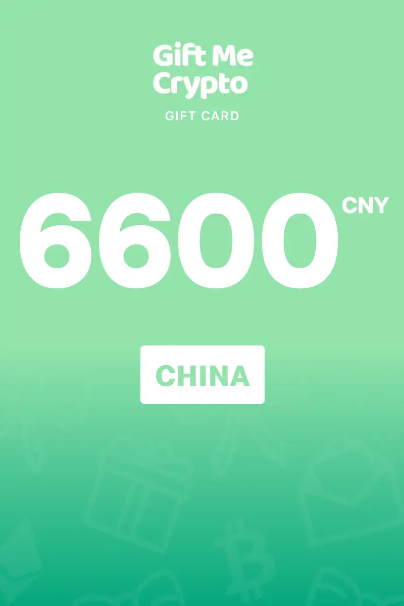 Gift Me Crypto 6600 CNY Gift Card (China) - Digital Key