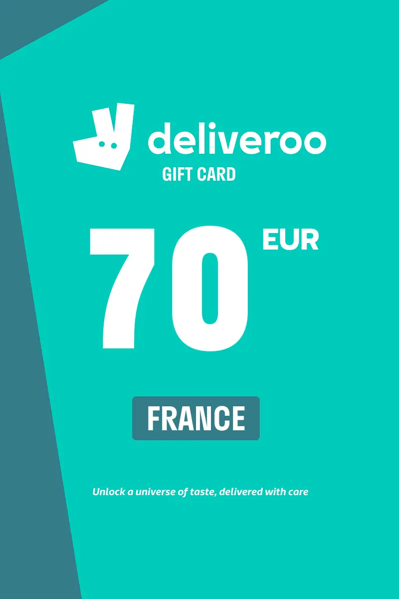 Deliveroo 70 EUR Gift Card (France) - Digital Key