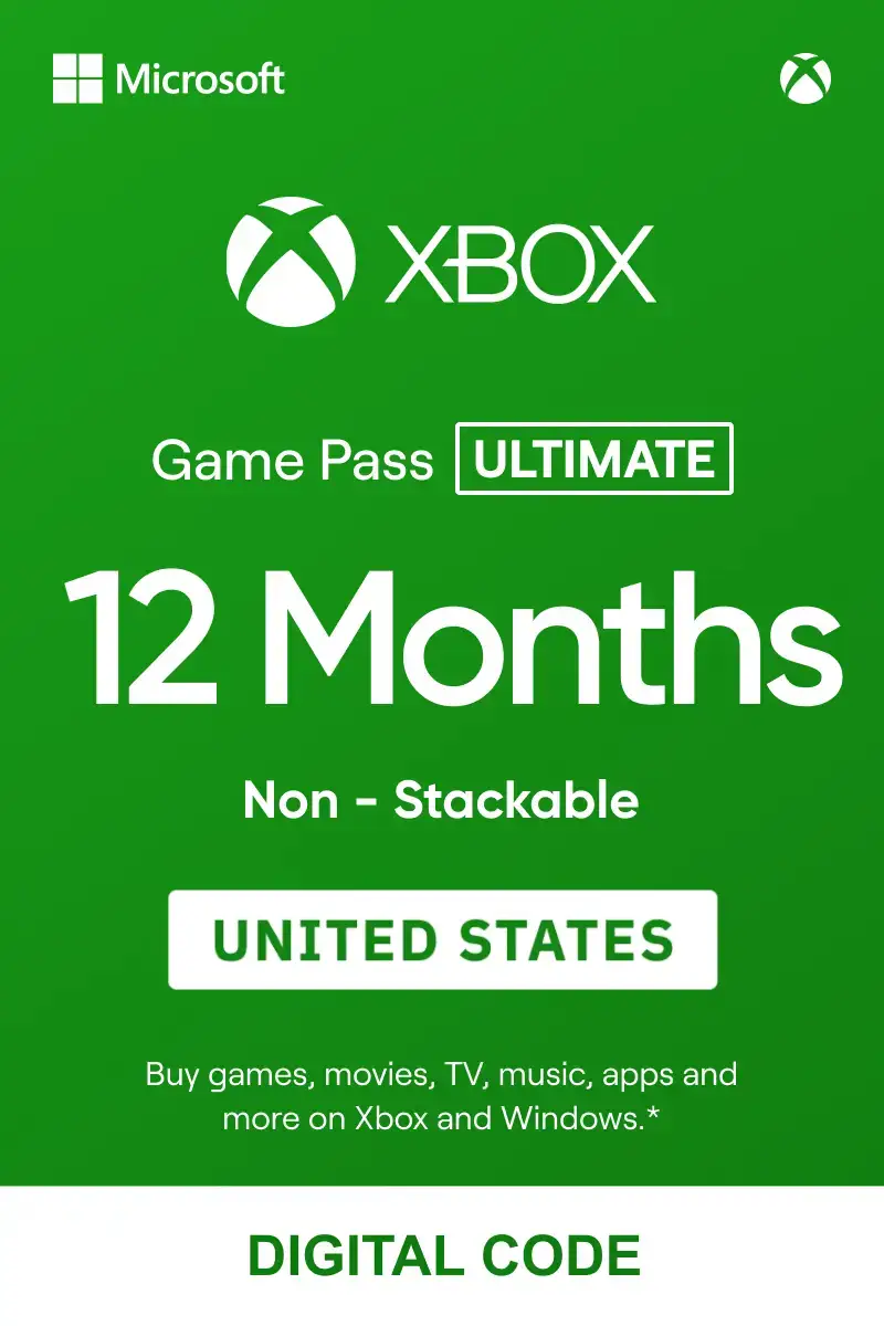 Buy Xbox Game Pass Ultimate 12 Months Non Stackable United States 