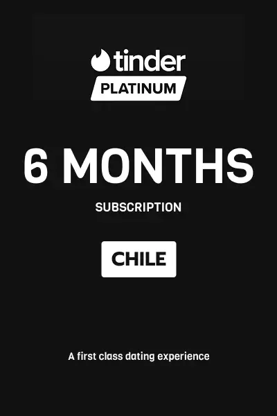 Tinder Platinum 6 Months Subscription (Chile) - Digital Key