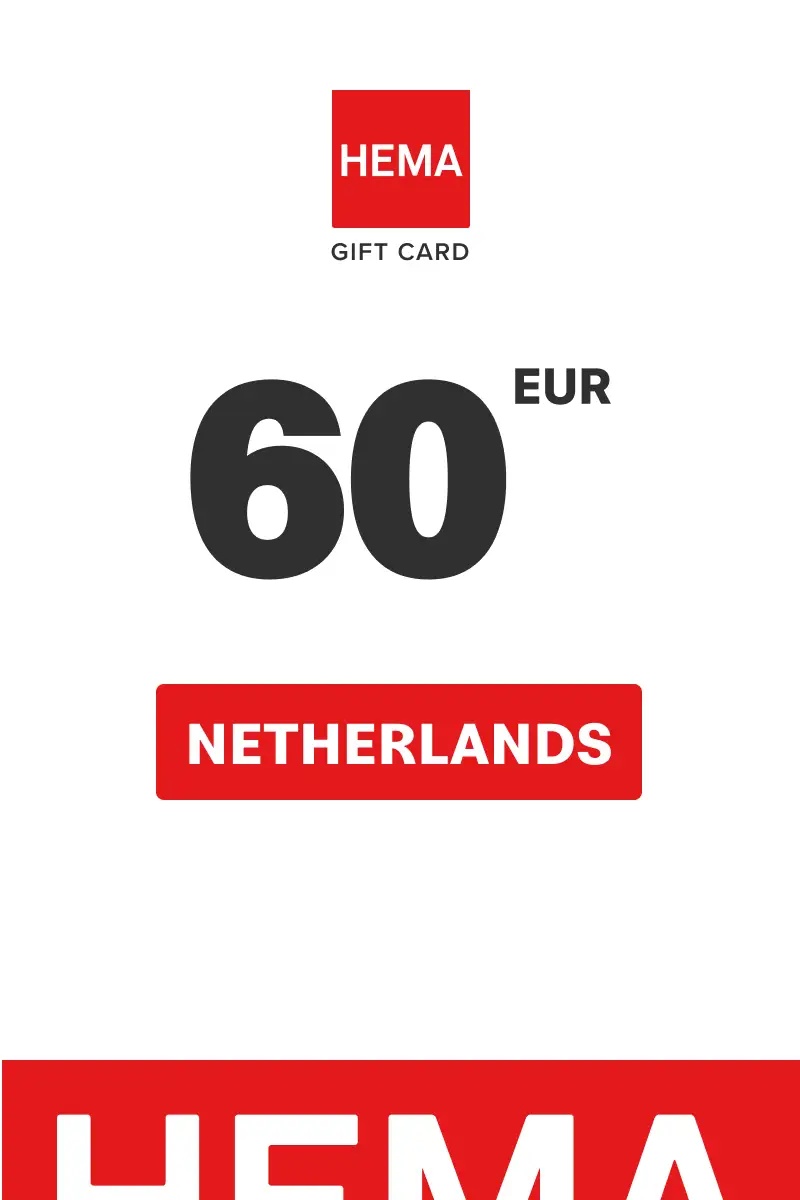 HEMA 60 EUR Gift Card (Netherlands) - Digital Key