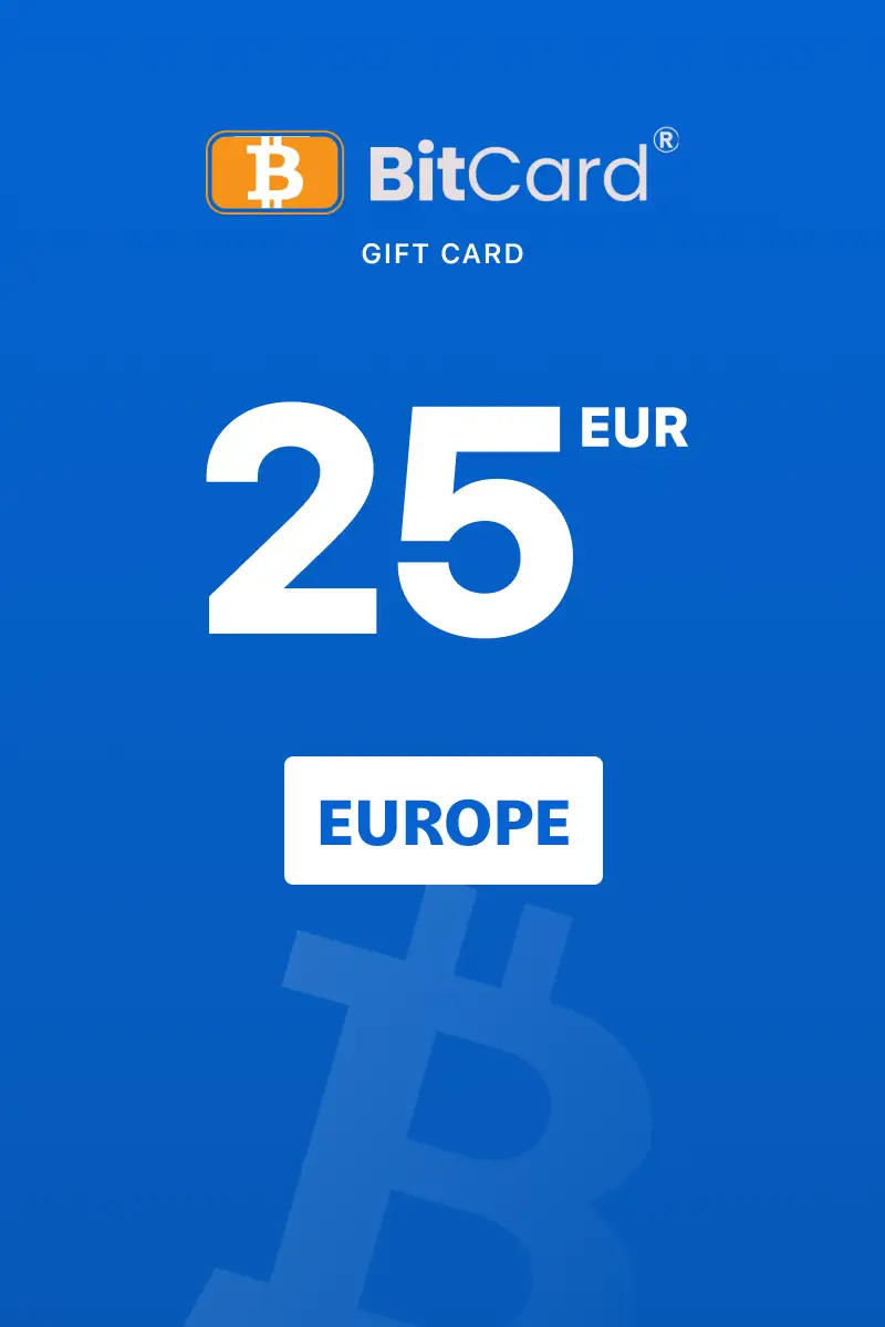 Buy BitCard 25 EUR Gift Card (Europe) - Digital Key