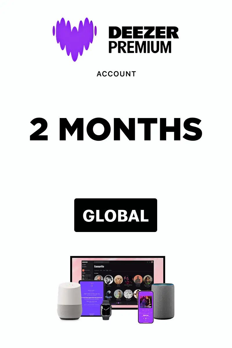Deezer Premium 2 Months (Global) - Deezer Account