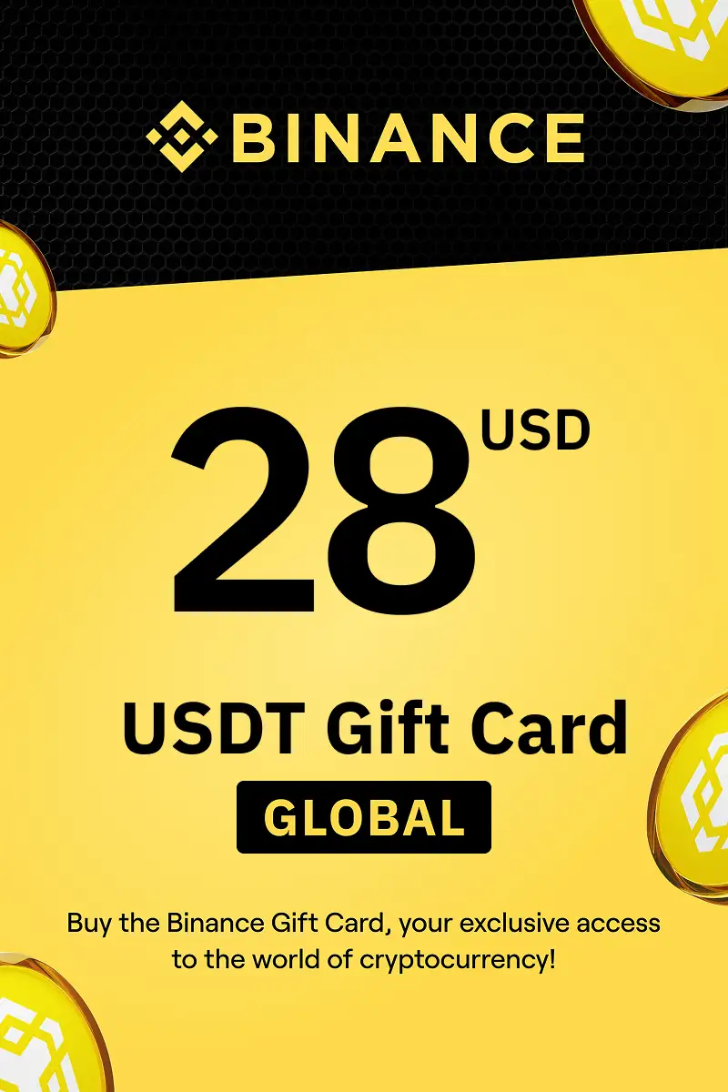 Binance (USDT) 28 USD Gift Card (Global) - Digital Key