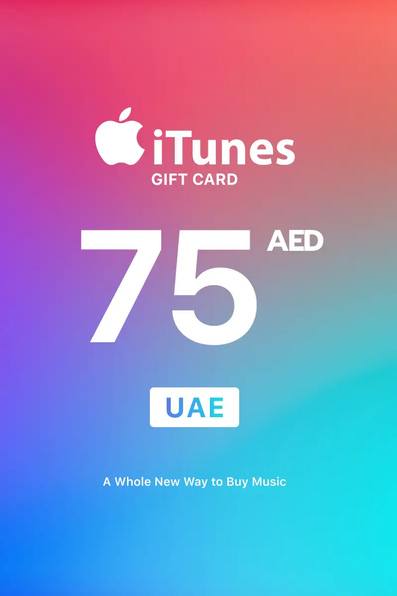 Apple iTunes 75 AED Gift Card (United Arab Emirates) - Digital Key