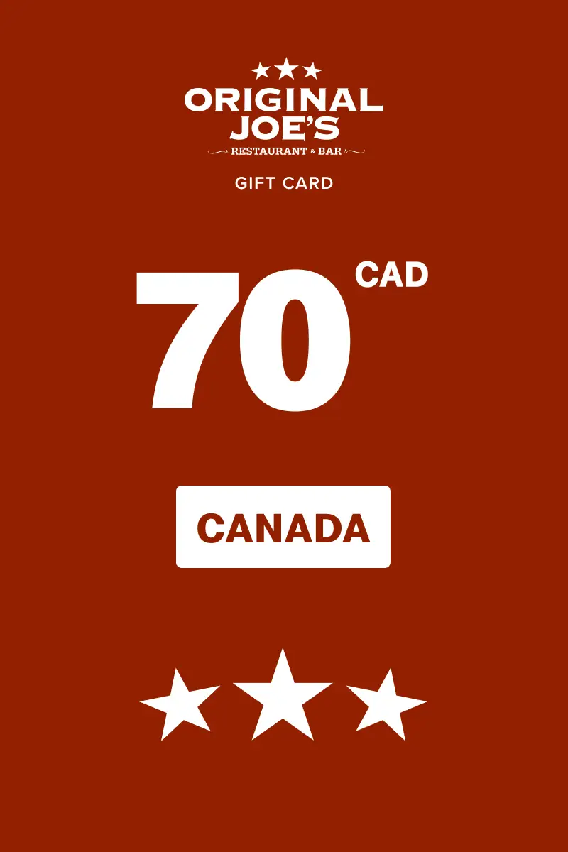 Original Joe's 70 CAD Gift Card (Canada) - Digital Key