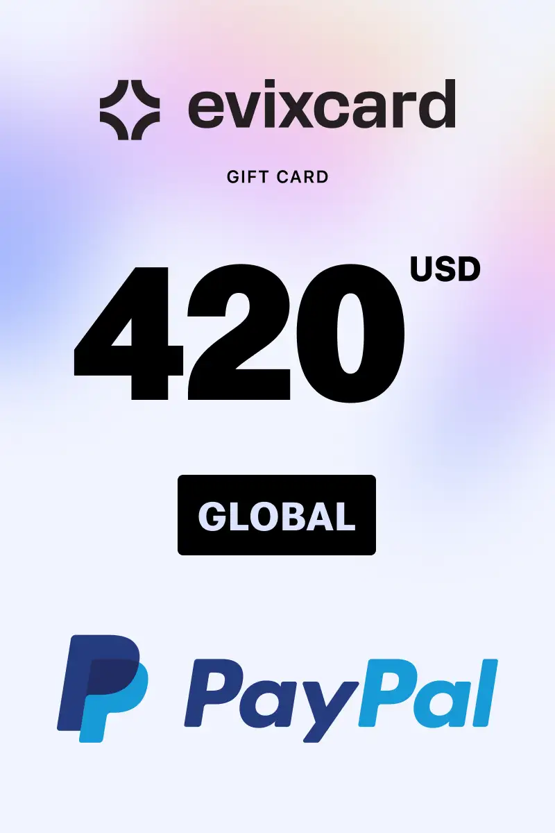 EvixCard PayPal 420 USD Gift Card (Global) - Digital Key