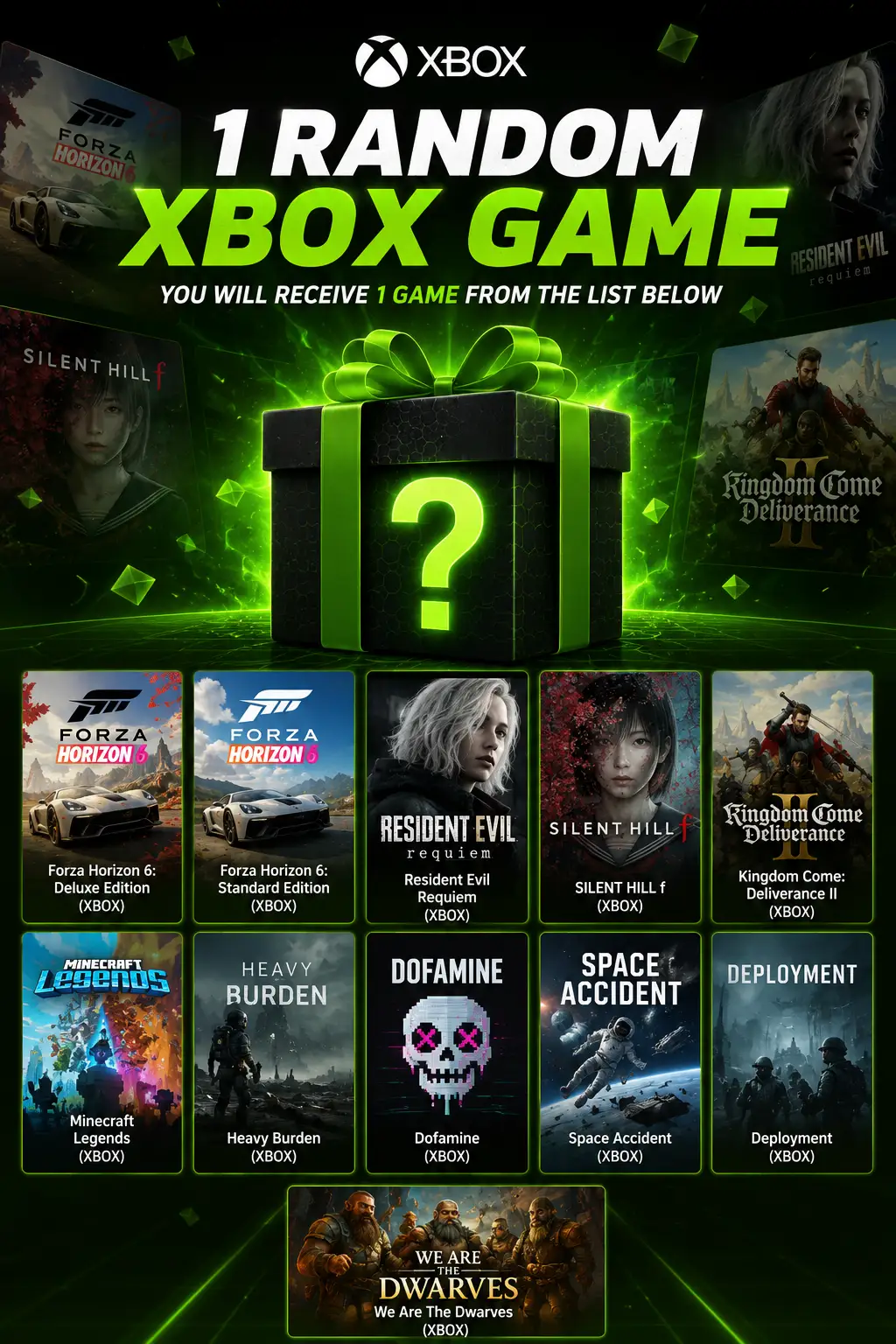 1 Random Xbox Game Global Xbox One Xbox Series XS Xbox Live Digital Key 1 Random Xbox Game Global Xbox One Xbox Series XS Xbox Live Digital Key