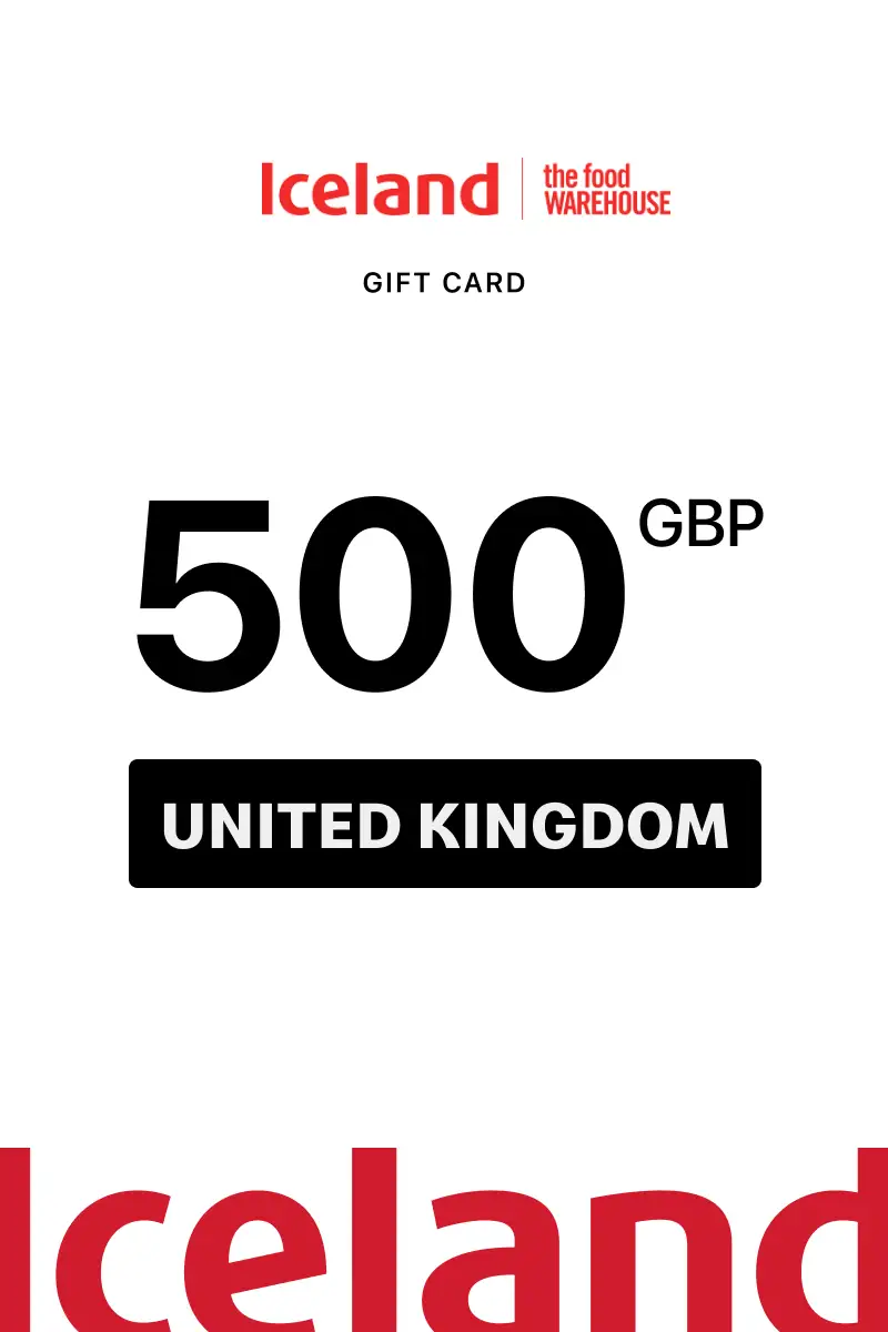 Iceland 500 GBP Gift Card (United Kingdom) - Digital Key
