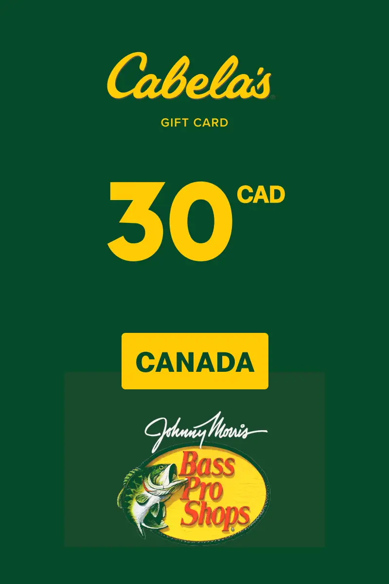 Cabela's 30 CAD Gift Card (Canada) - Digital Key