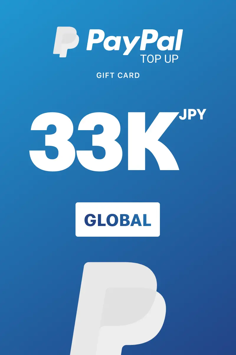 PayPal Instant Top Up 33000 JPY Gift Card (Global) - Digital Key