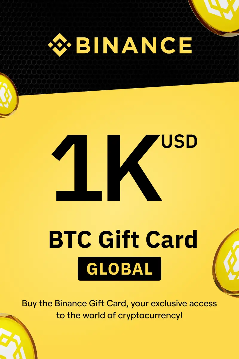 Buy Binance (BTC) 1000 USD Gift Card (Global) - Digital Key