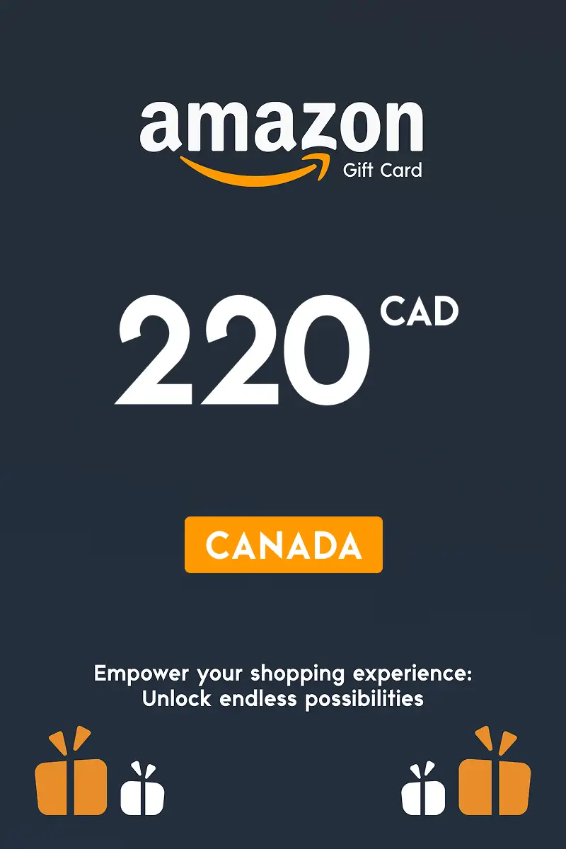 Amazon 220 CAD Gift Card (Canada) - Digital Key