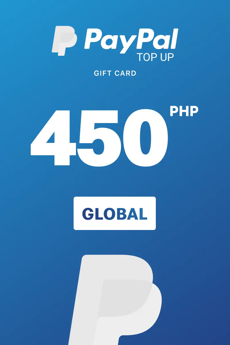 PayPal Instant Top Up 450 PHP Gift Card (Global) - Digital Key