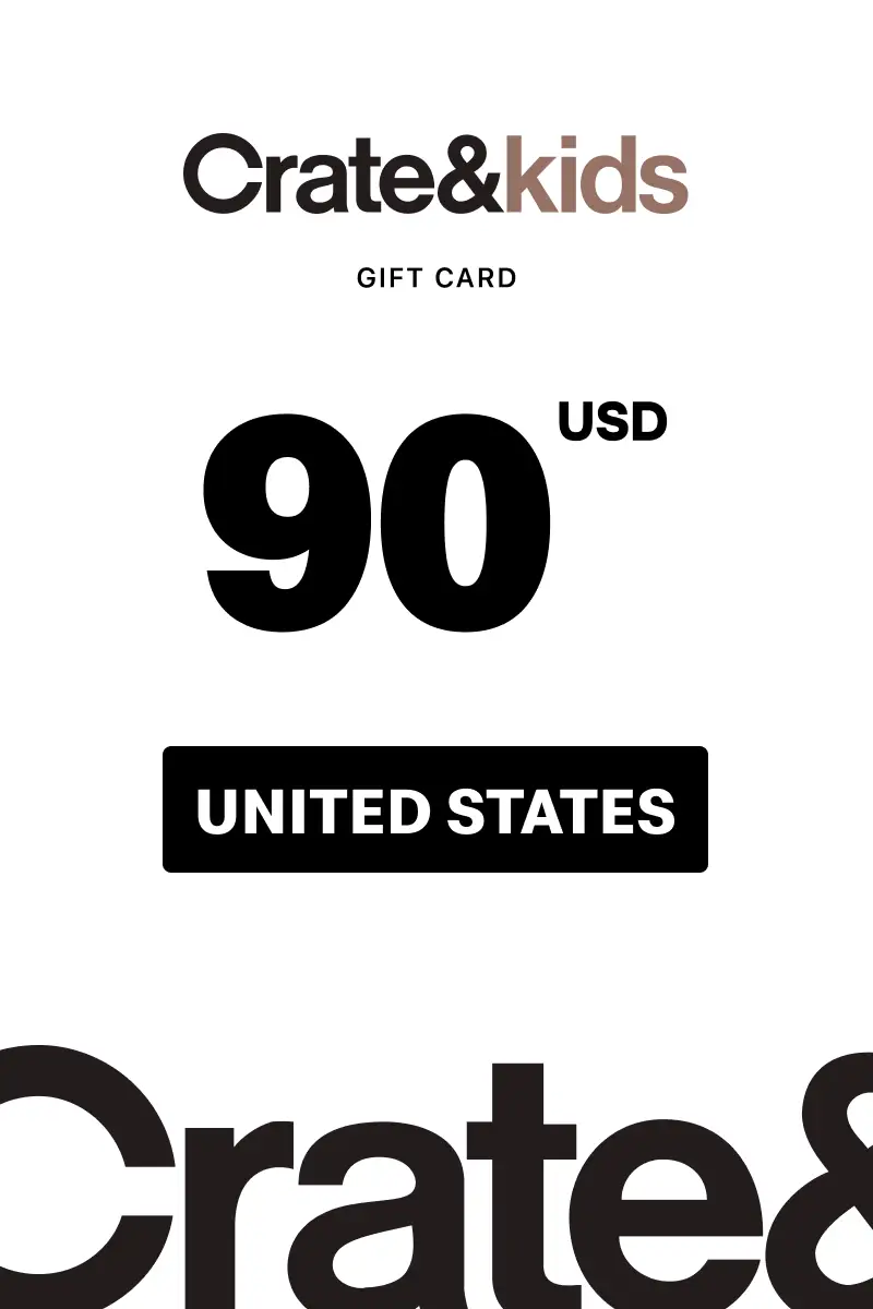 Crate and Kids 90 USD Gift Card (United States) - Digital Key