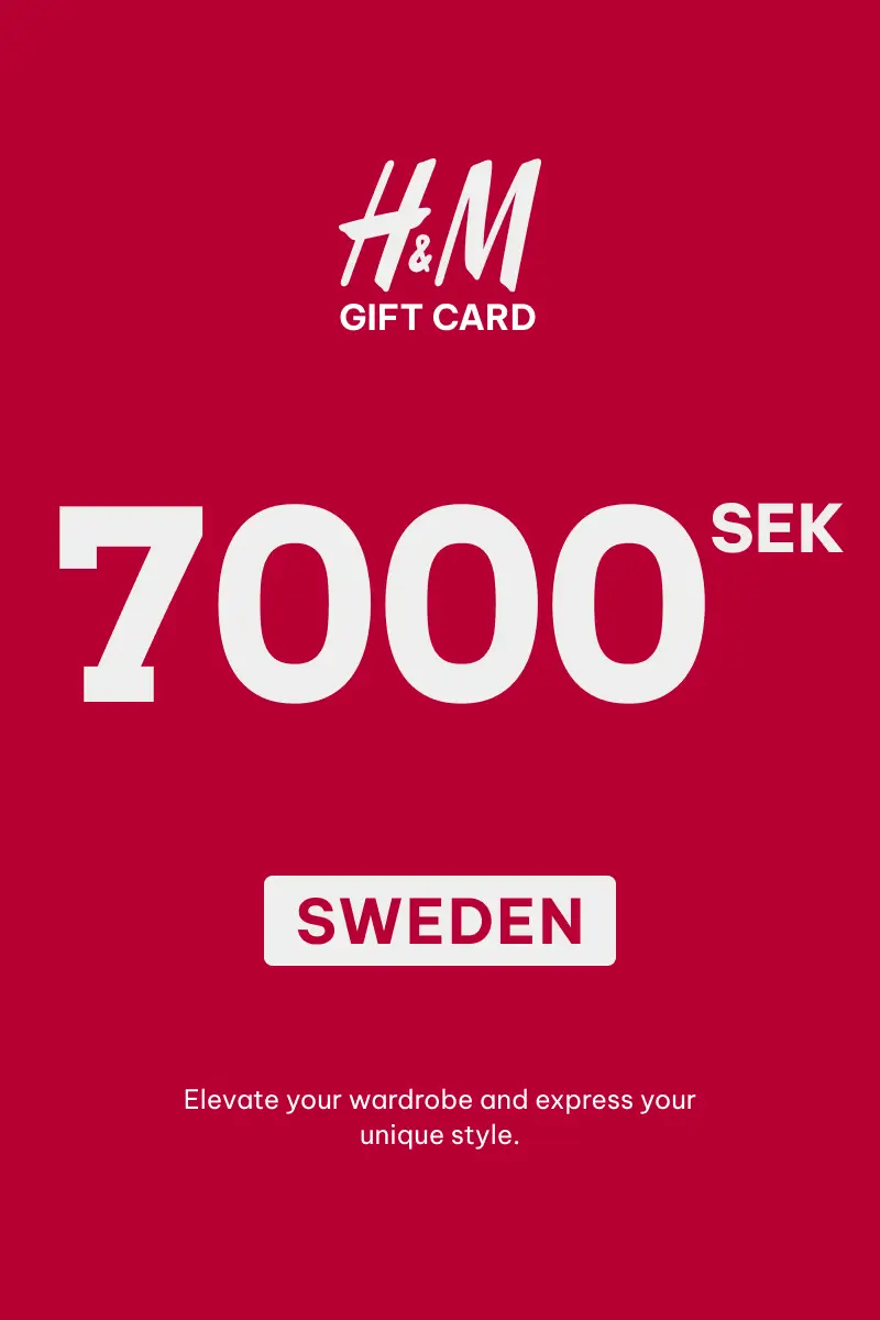 HandM 7000 SEK Gift Card (Sweden) - Digital Key