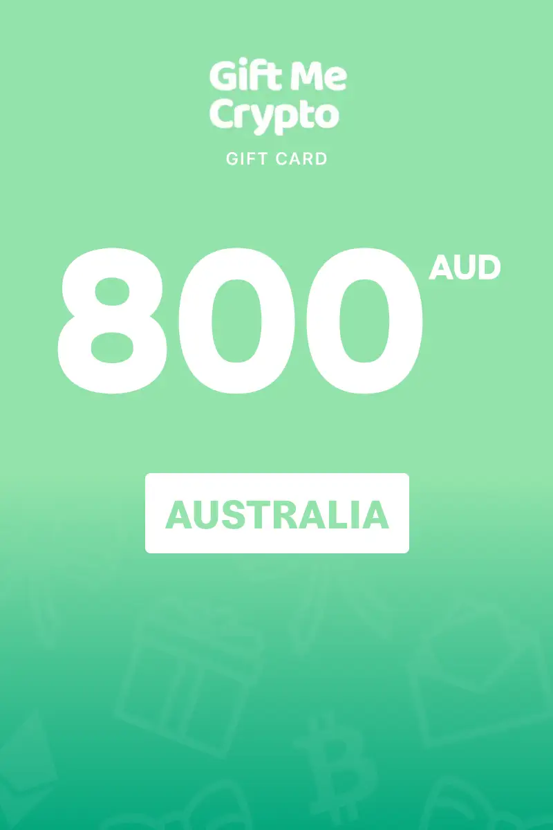 Gift Me Crypto 800 AUD Gift Card (Australia) - Digital Key