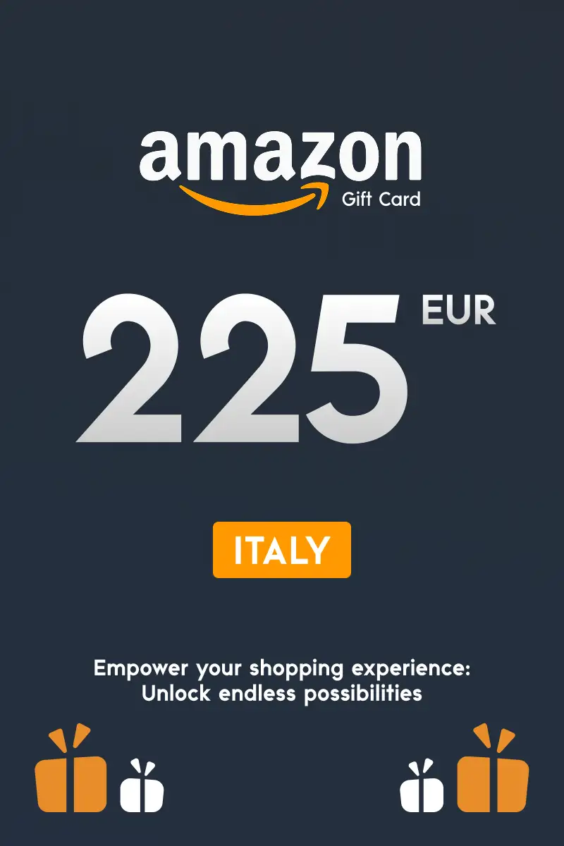 Amazon 225 EUR Gift Card (Italy) - Digital Key