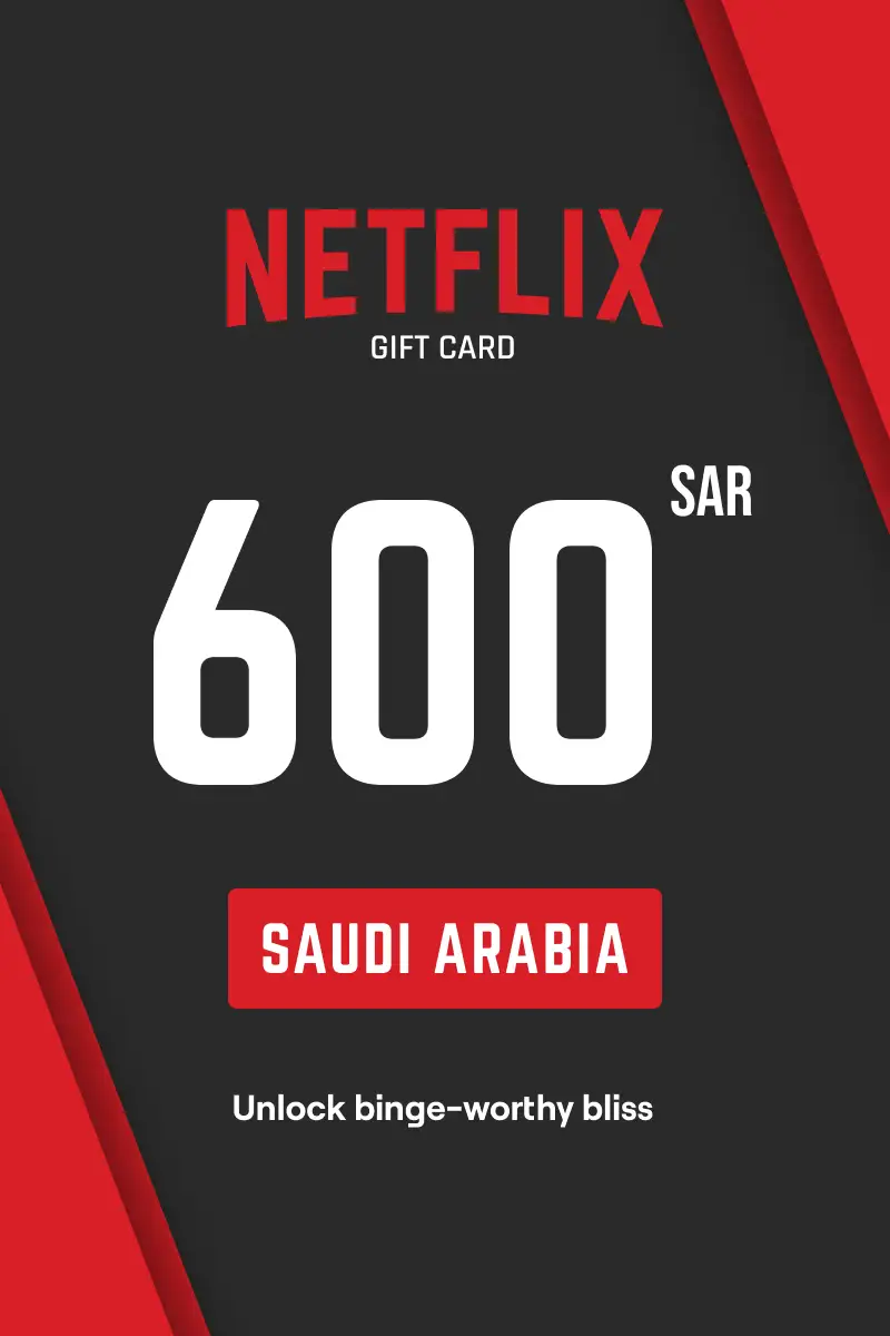 Netflix 600 SAR Gift Card (Saudi Arabia) - Digital Key