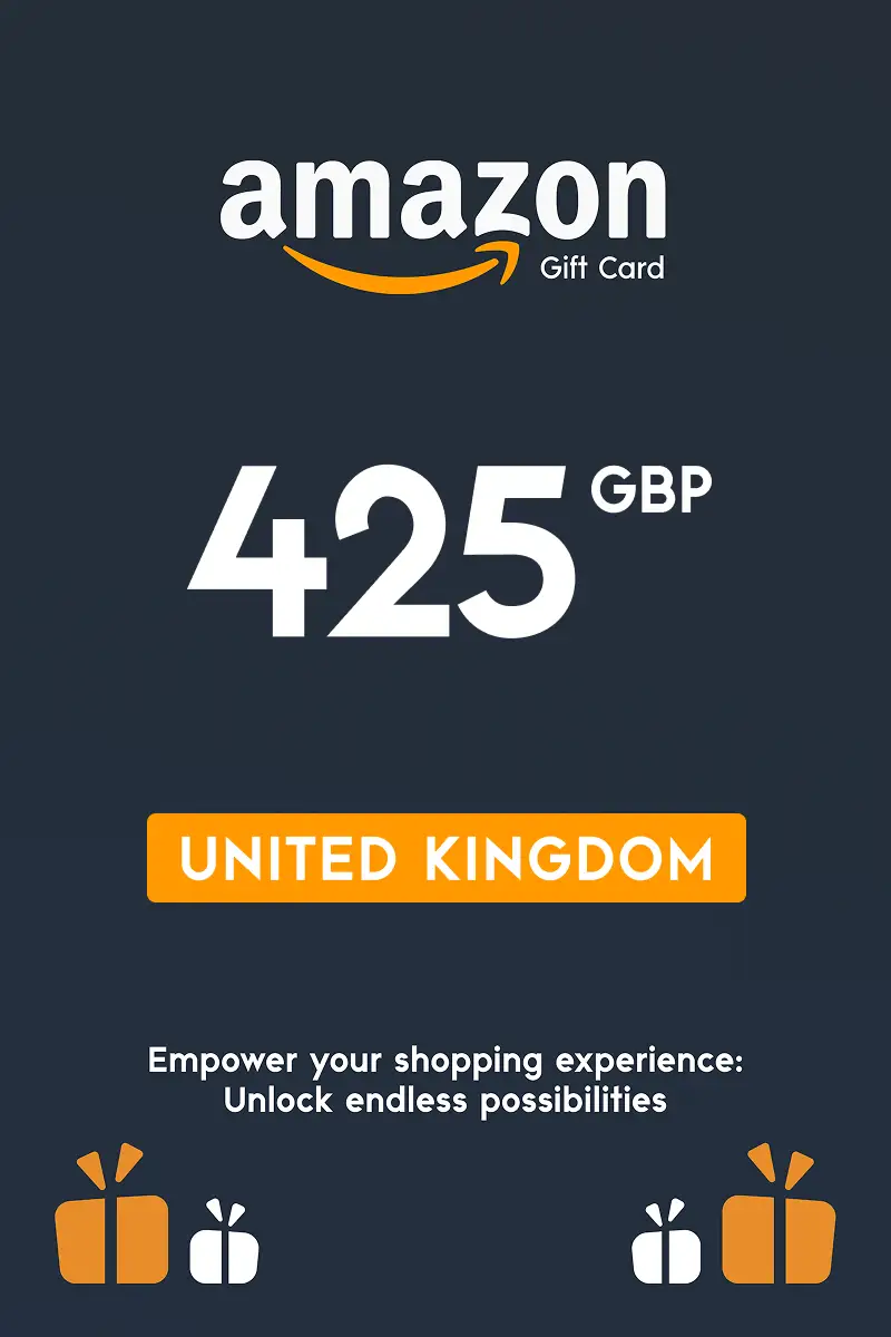 Amazon 425 GBP Gift Card (United Kingdom) - Digital Key