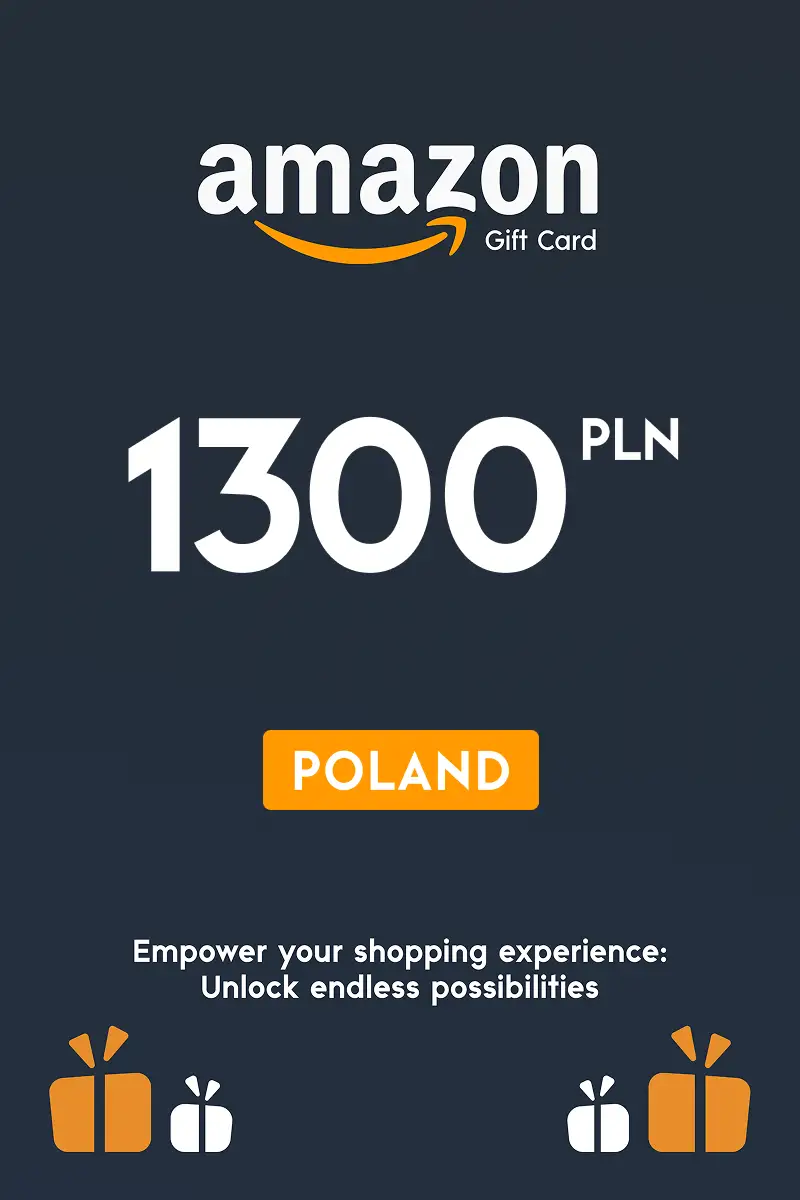Amazon 1300 PLN Gift Card (Poland) - Digital Key