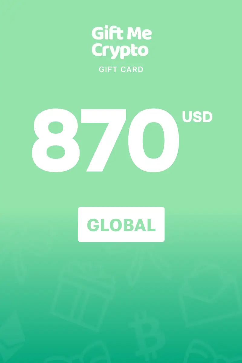 Gift Me Crypto 870 USD Gift Card (Global) - Digital Key