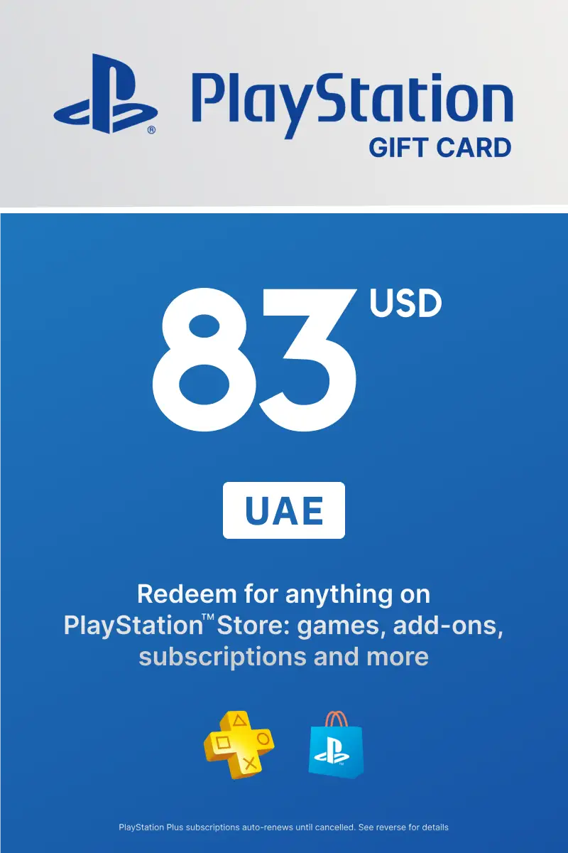 PlayStation Store 83 USD Gift Card (United Arab Emirates) - Digital Key