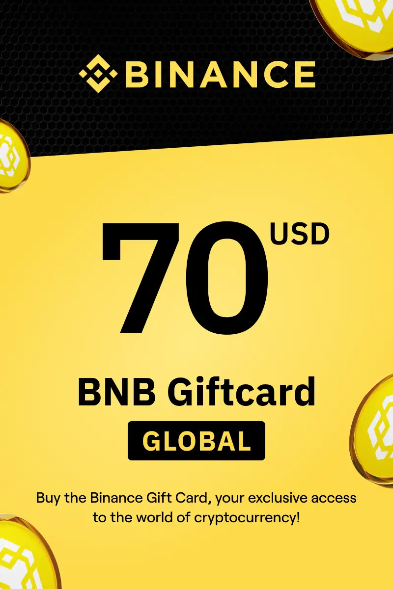 Binance (BNB) 70 USD Gift Card (Global) - Digital Key