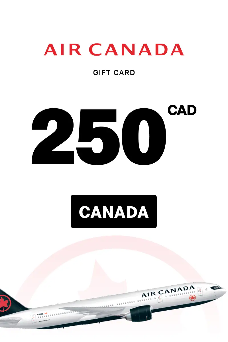 Air Canada 250 CAD Gift Card (Canada) - Digital Key