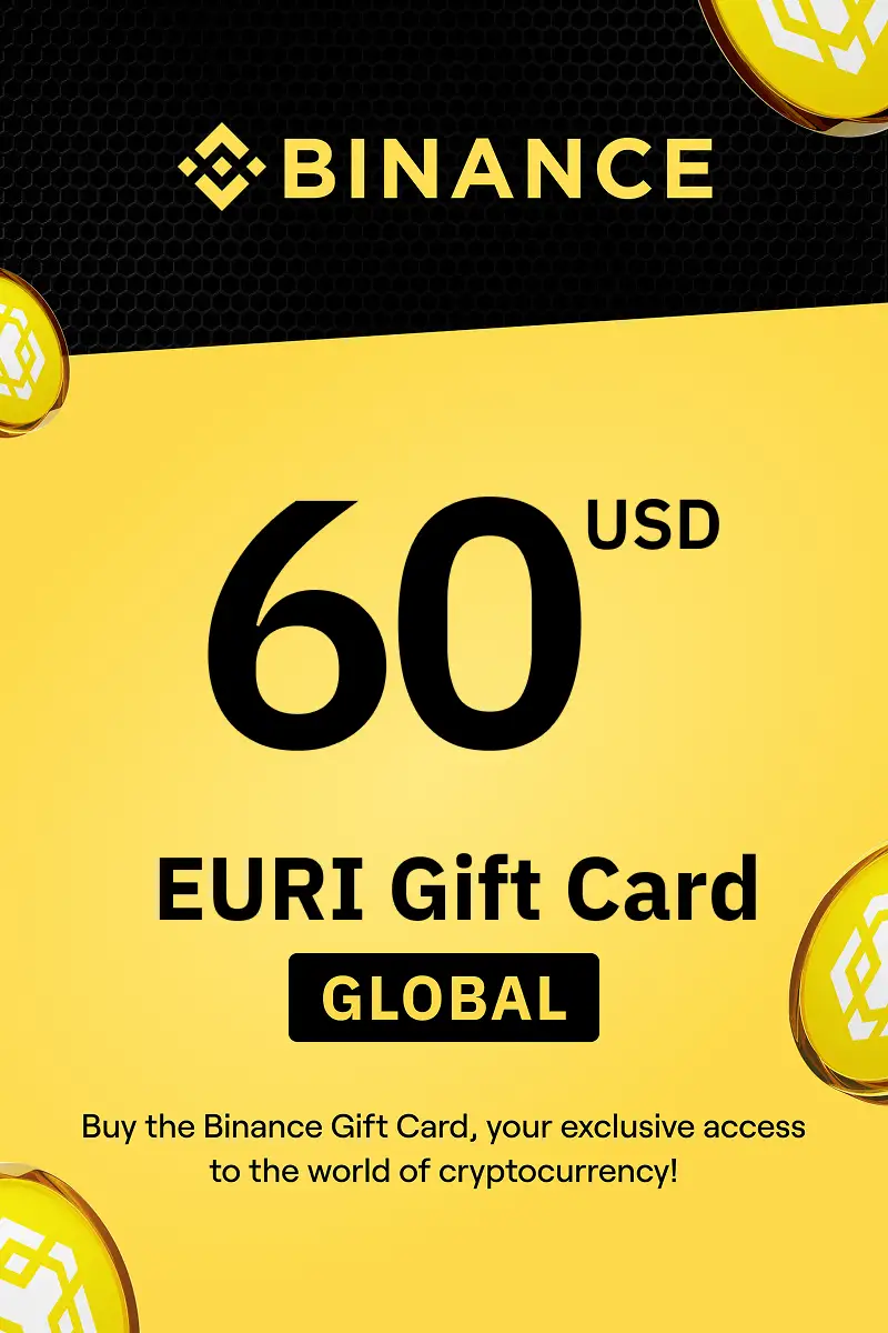 Binance (EURI) 60 USD Gift Card (Global) - Digital Key