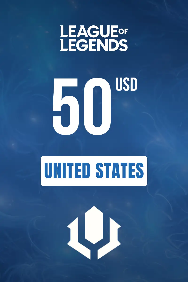 League of Legends 50 USD Gift Card (United States) - Digital Key